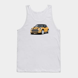 Car sport  mini retro orange Tank Top